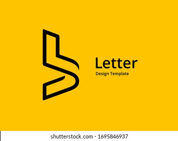 Letter B logo icon design template elements