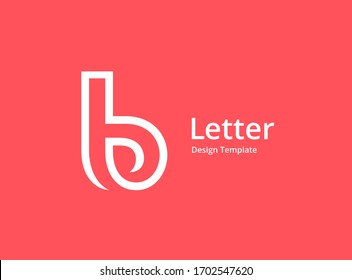 Letter B logo icon design template elements