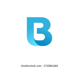 Letter B logo icon design template elements