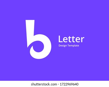 Letter B logo icon design template elements