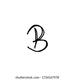 letter b logo, icon design ilustration