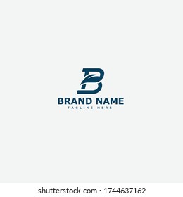 Elementos de la plantilla de diseño de iconos del logotipo de la letra B 