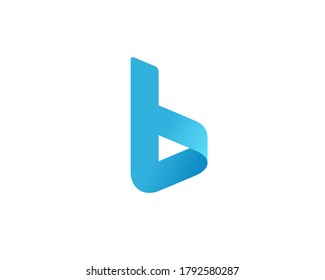 Elementos de la plantilla de diseño de iconos del logotipo de la letra B
