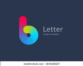 Letter B logo icon design template elements