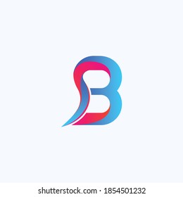 Elementos de plantilla de diseño de iconos del logotipo de la letra B - Ilustración. Diseño del icono del logotipo de la letra B - signo vectorial.