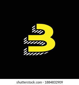 Letter B logo icon design template elements - Illustration.