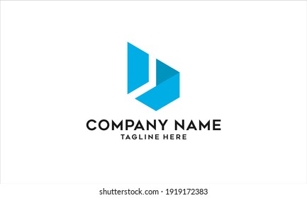 Plantilla de diseño de icono del logotipo de la letra B	