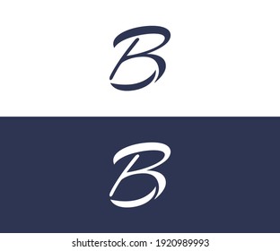 Elementos de la plantilla de diseño de iconos del logotipo de la letra B