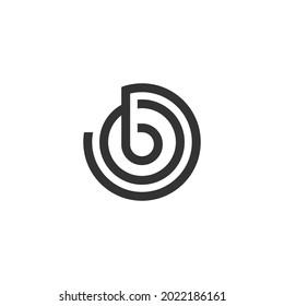 Letter B logo icon design concept illustrtation