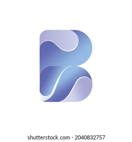 Design-Vorlagenelemente des Buchstaben B des Logos - Illustration. Logo-Design des Buchstaben B - Vektorsymbol. Visitenkarten-Vorlagen.