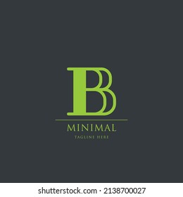 Plantilla de diseño de iconos con logotipo de letra B.