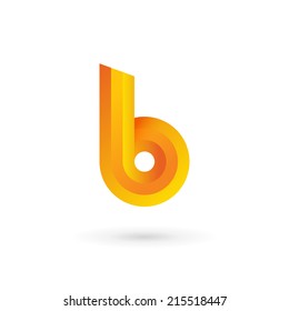 Letter B logo icon design template elements. Vector color sign.