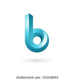 Letter B logo icon design template elements. Vector color sign.