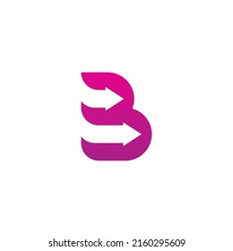 Plantilla de diseño de icono del logotipo de la letra B, símbolo del logotipo de Creative B