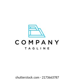 Plantilla de diseño de icono del logotipo de la letra B