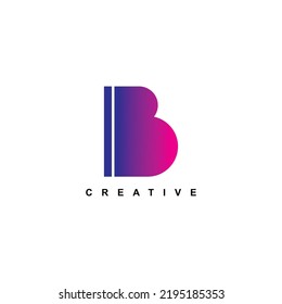 Design-Template-Element des Buchstaben-B-Logos. Luxus-Brief-B-Vektordesign. Anfangsbuchstaben B. geeignet für Firmenlogo, Produktwerbung, Marketing, Unternehmen usw.