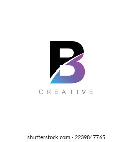 Letter B logo icon design template elements