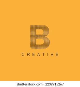 Letter B logo icon design template elements