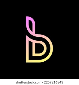 Letter B logo icon design template elements