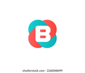 Letter B logo icon design template elements