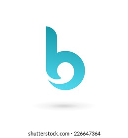 Letter B logo icon design template elements 