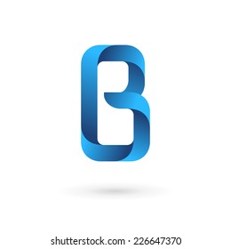 Letter B logo icon design template elements 