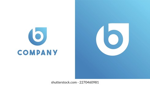 Design-Vorlagenelemente des Buchstaben B des Logos. Kann für Unternehmen, Finanzen, Buchhaltung, Web-Design verwendet werden.