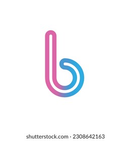 Letter b logo icon design template elements.