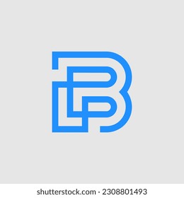 Elementos de la plantilla de diseño de iconos del logotipo de la letra B