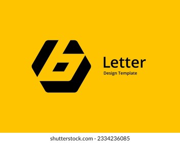 Letter B logo icon design template elements