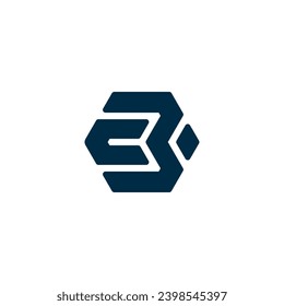 Elementos de la plantilla de diseño de iconos del logotipo de la letra B	