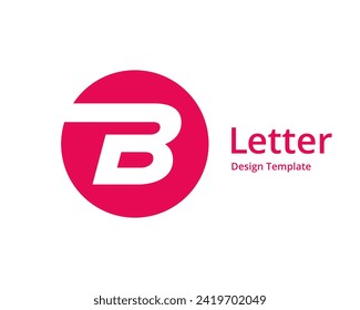 Letter B logo icon design template elements