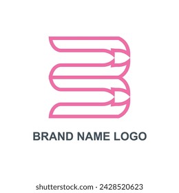 Elementos de plantilla de diseño de icono de logotipo de letra B - Illustración libre de derechos