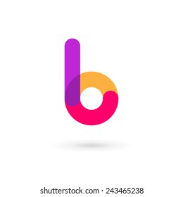 Elementos de plantilla de diseño de icono de logotipo de letra B 