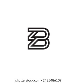 Letter B logo or icon design