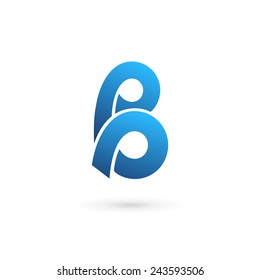 Letter B logo icon design template elements 