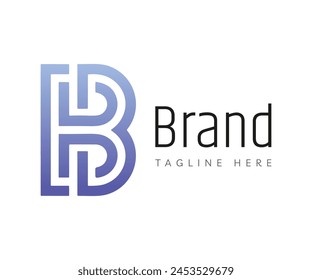 Letter B Logo Symbol Design Vorlage Elemente. Verwendbar für Branding und Business-Logos.
