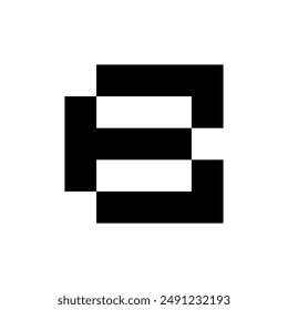 Logo de la letra B. Diseño de iconos. Elementos de Plantilla. Logos abstractos geométricos