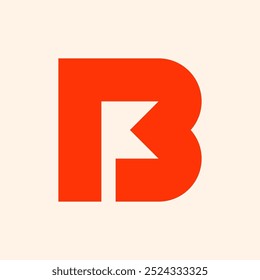 Logotipo de la letra B. Diseño de iconos. Elementos de Plantilla. Logos abstractos geométricos