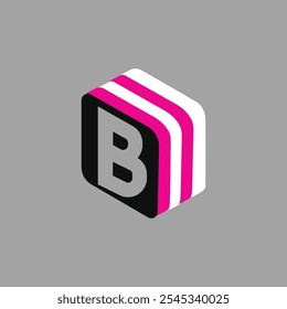 Letter B logo icon design template elements