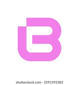 Letter B logo. Icon design. Template elements. Geometric abstract logos