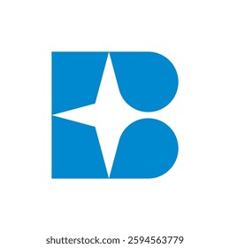 Letter B logo. Icon design. Template elements. Geometric abstract logos