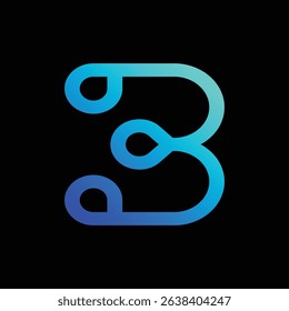 Letter B logo icon design template elements