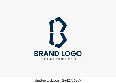 Elemento de Plantilla de diseño de icono de logotipo de letra B. Adecuado para negocios, marca y marketing.