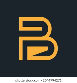 Elementos de Plantilla de diseño de icono de logotipo de letra B