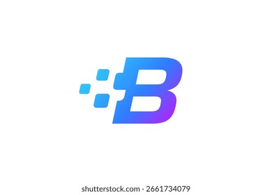 Elementos de Plantilla de diseño de icono de logotipo de letra B