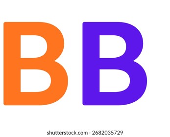 Letter B logo icon design template elements.2025
