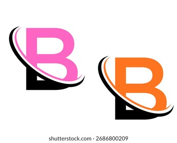 Elementos de Plantilla de diseño de icono de logotipo de letra B.2025
