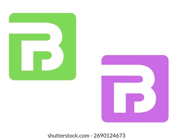 Letter B logo icon design template elements 2025.