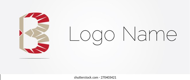 Letter B logo icon design template elements